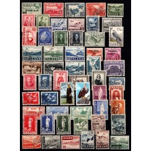 Island. Planche med diverse forskellige mærker. Høj AFA værdi.